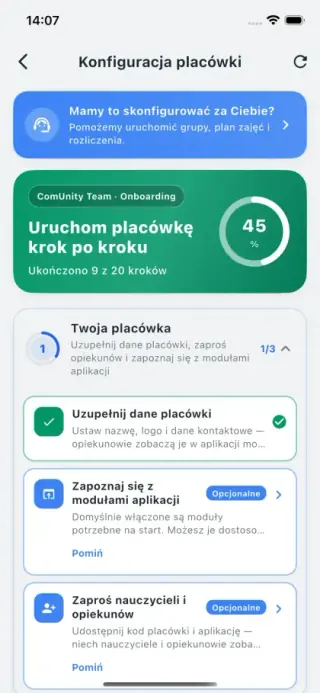Panel: Konfiguracja